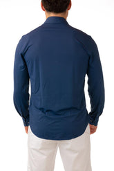 MAGLIA CAMICIA UOMO  BLU 24251 63 RRD